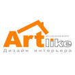 Logo artlike belyy studiya interiernogo dizayna artlike small
