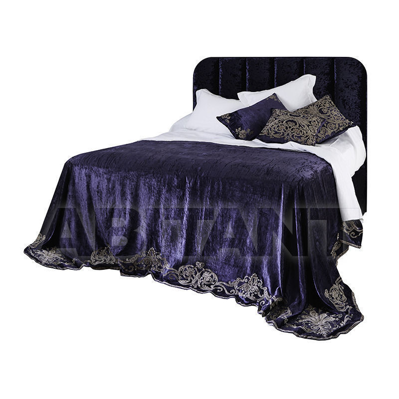 Купить Покрывало Bedspread in Flax Blue Velvet Atelier Textiles Oscar EB1104FLTA