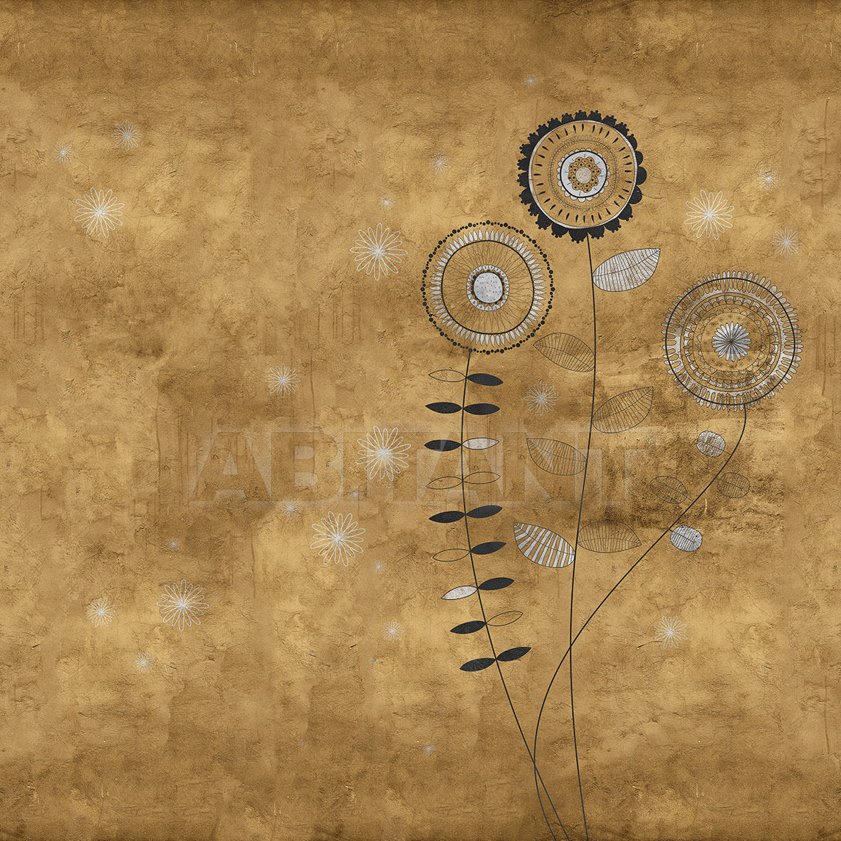 Купить Бумажные обои GOLDEN FLOWERS LondonArt - Grafika S.r.l.  Eden 15 15164 01