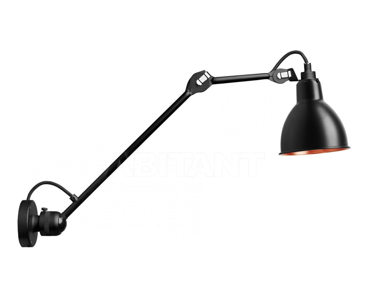 Купить Светильник настенный La Lampe Gras by DCW éditions GRAS LAMPS 304 L 40 BL-BL-COP