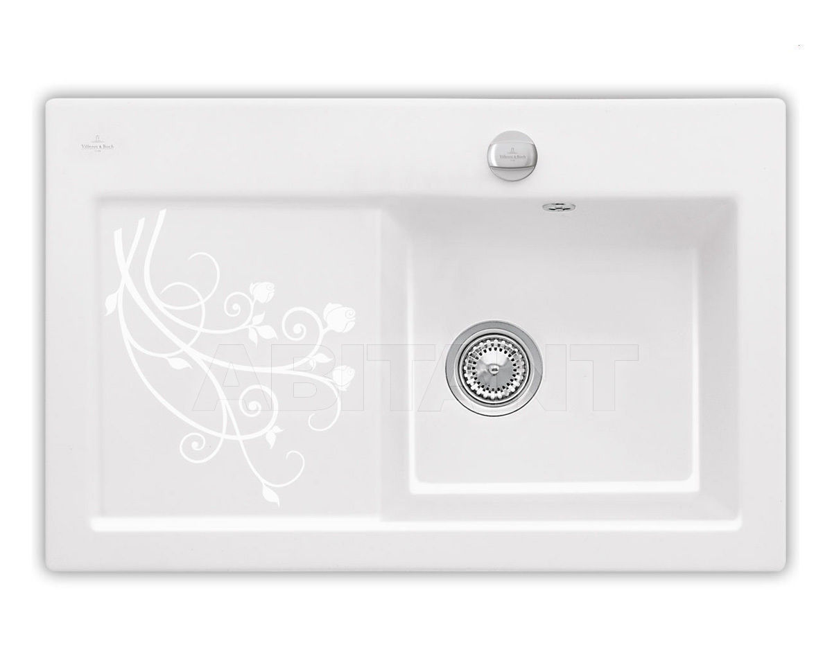 Купить Раковина накладная SUBWAY 45 Villeroy & Boch Kitchen 6714 02 KW