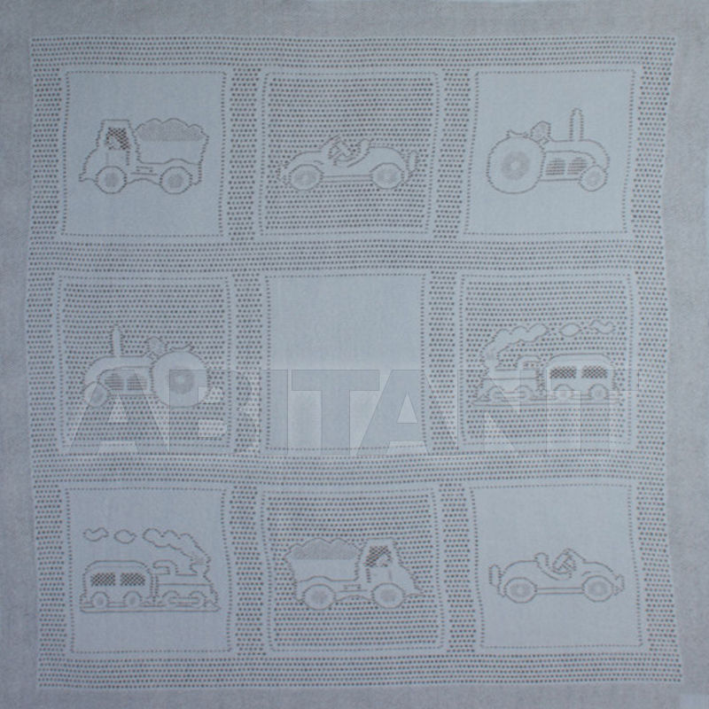 Купить Покрывало BABY BLANKET- CAR SQUARES MYB   NURSERY 916 Blue