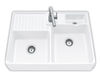 Раковина встраиваемая DOUBLE-BOWL SINK Villeroy & Boch Kitchen 6323 91 KR Современный / Скандинавский / Модерн