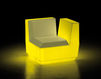 Кресло для террасы BIG CUT CORNER Plust LIGHTS 8281 A4182+GREEN Минимализм / Хай-тек