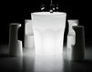 Столик кофейный CUBALIBRE Plust LIGHTS 8296 A4182+BLUE Минимализм / Хай-тек