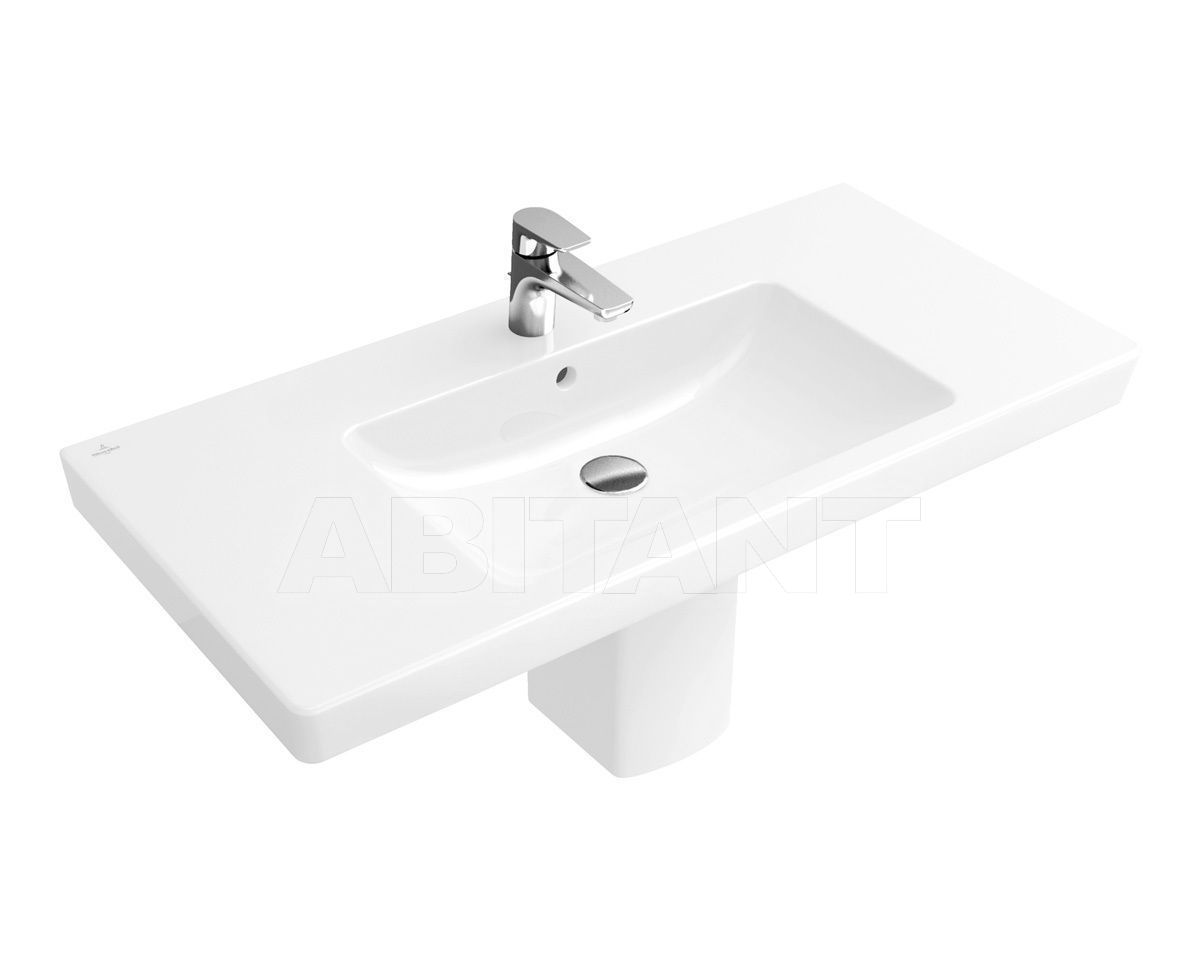 Купить Раковина подвесная SUBWAY 2.0 Villeroy & Boch Bathroom and Wellness 7175 A0 + 5244 00