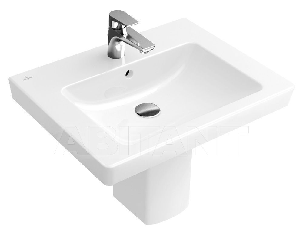 Купить Раковина подвесная SUBWAY 2.0 Villeroy & Boch Bathroom and Wellness 7113 65 + 5244 00