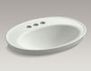 Раковина накладная Serif Kohler 2015 K-2075-4-0 Современный / Скандинавский / Модерн