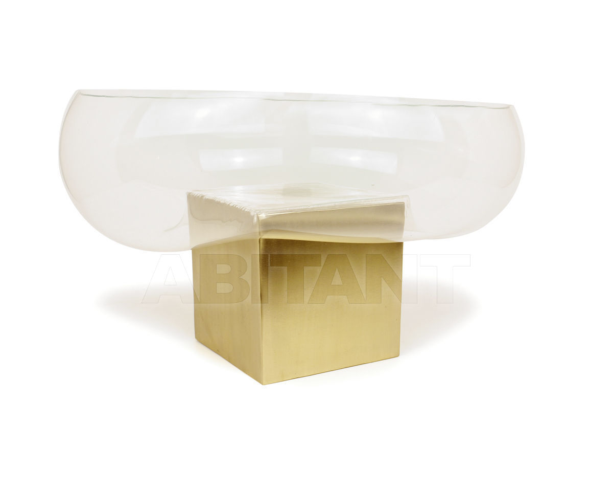 Купить Ваза Vanessa Mitrani GRAVITY Cube Coupe - Dish Bronze