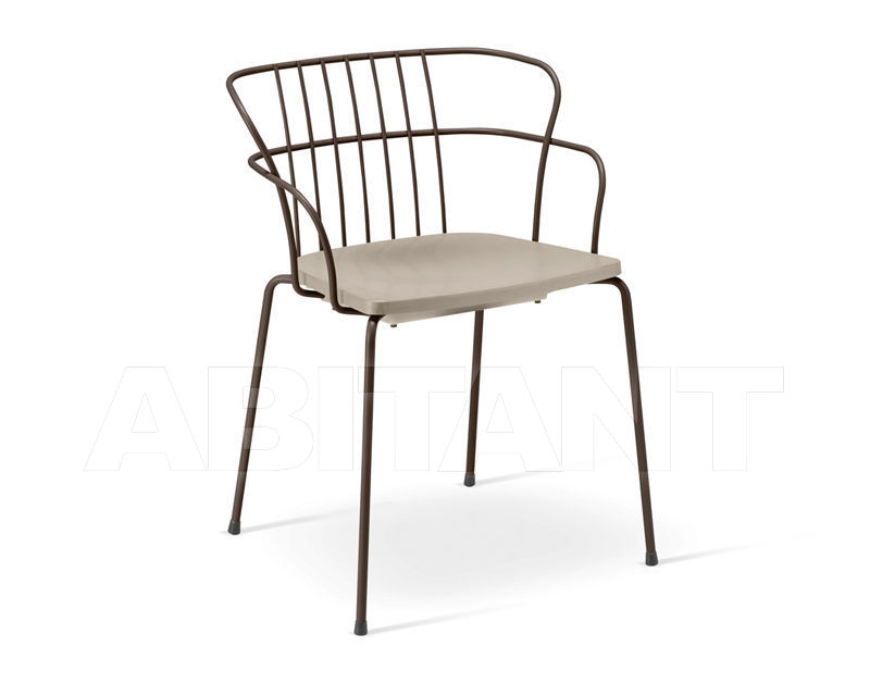 Купить Стул с подлокотниками FLINT Metalmobil News collection 2015 535-A BEIGE