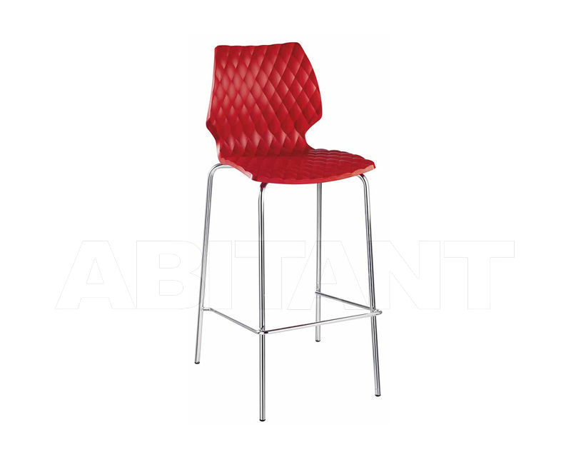 Купить Барный стул Metalmobil Uni 2013 378 CR+RED