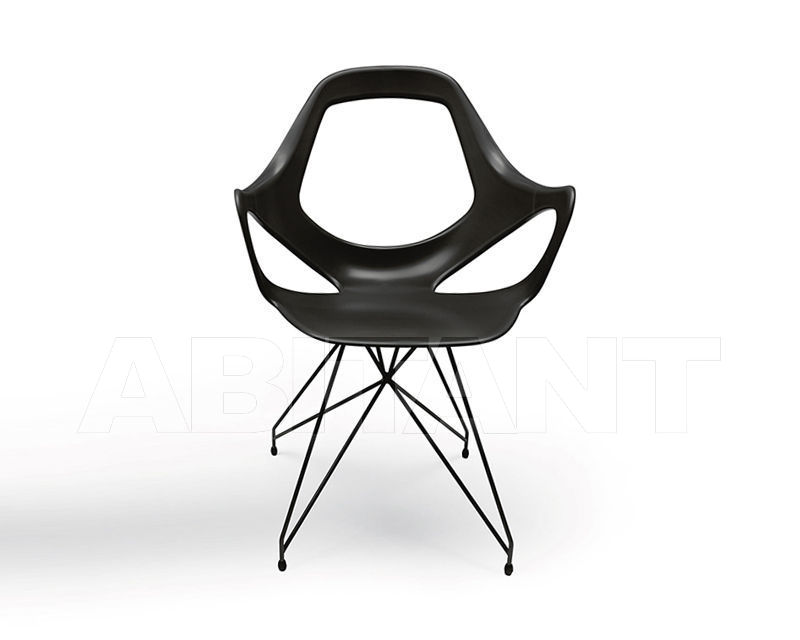 Купить Стул с подлокотниками DAFNE Metalmobil Light_Collection_2015 163 VR+Black