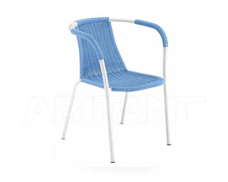 Купить Стул с подлокотниками FILOLINE Metalmobil Light_Collection_2015 001 VR+BLUE