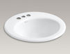 Раковина накладная Radiant Kohler 2015 K-2917-4-95 Современный / Скандинавский / Модерн
