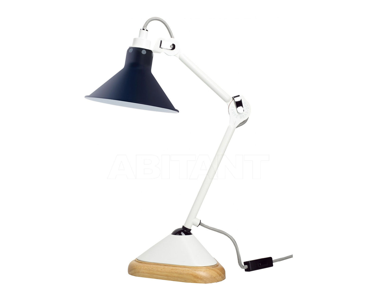 Купить Лампа настольная La Lampe Gras by DCW éditions GRAS LAMPS 207 WH-BLUE