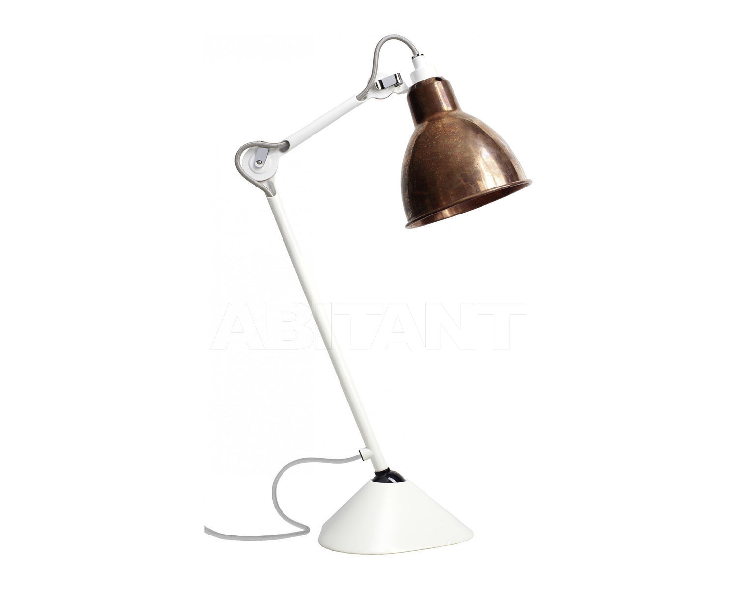Купить Лампа настольная La Lampe Gras by DCW éditions GRAS LAMPS 205 WH-COP-RAW