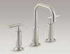 Смеситель для раковины Purist Kohler 2015 K-14407-4-SN Современный / Скандинавский / Модерн