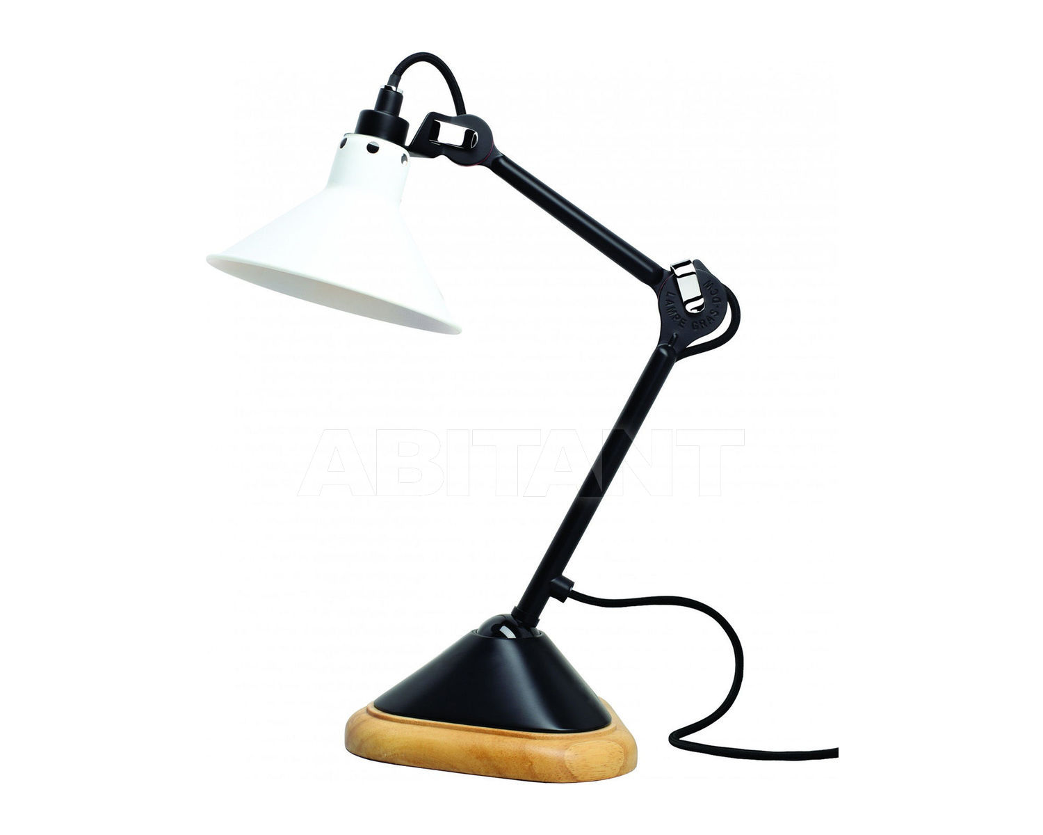 Купить Лампа настольная La Lampe Gras by DCW éditions GRAS LAMPS 207 BL-WH