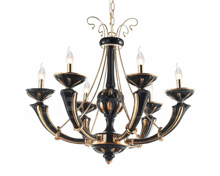 Купить Люстра Ceramiche Lorenzon  2015 LL.92/NO/6F