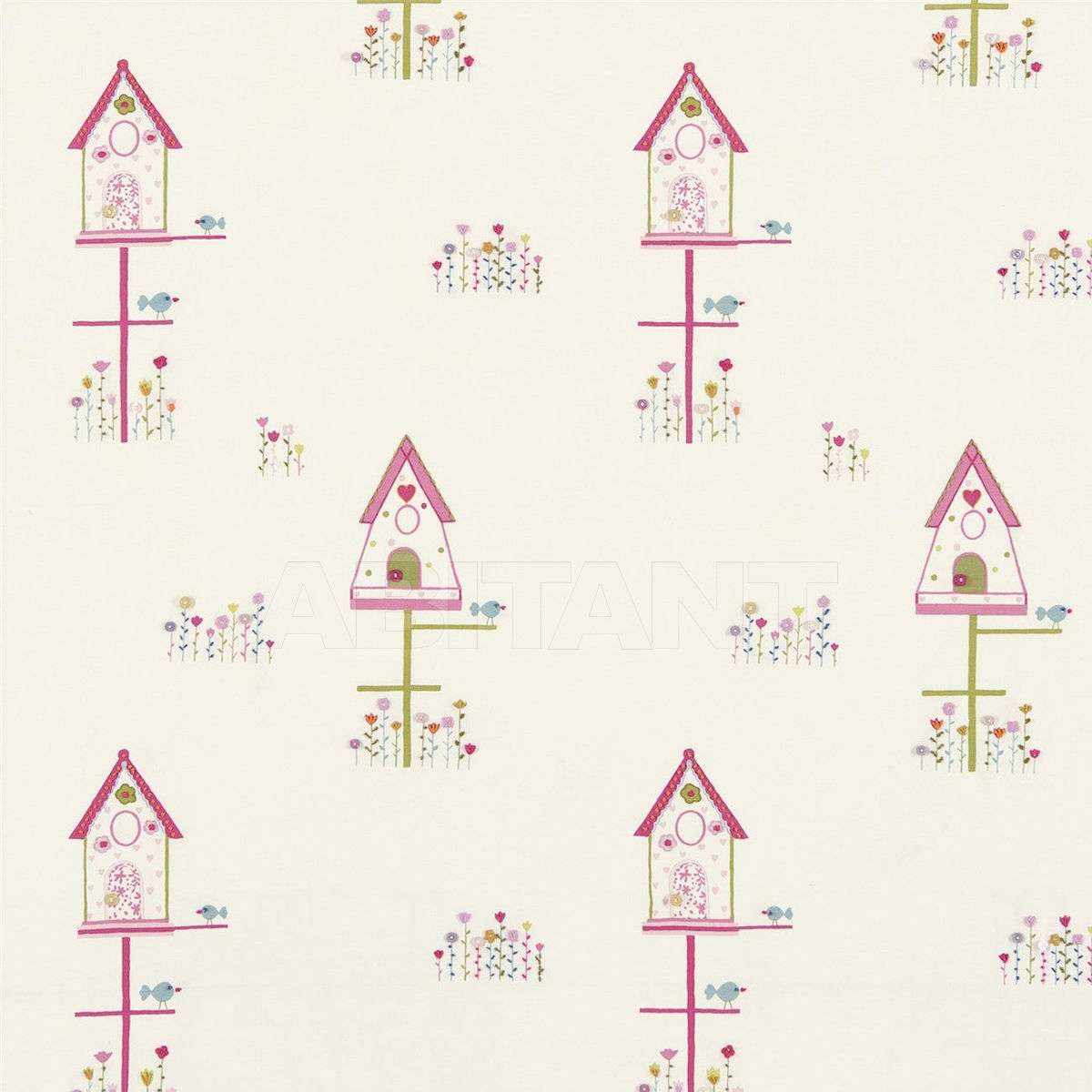 Купить Интерьерная ткань Home Tweet Home  Style Library Embroideries HKID130757