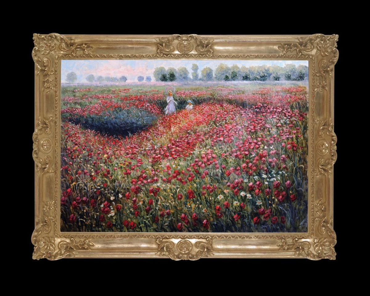 Купить Картина Wind blown poppies Barj - Buzzoni s.r.l. IMPRESSIONIST VIEWS 142