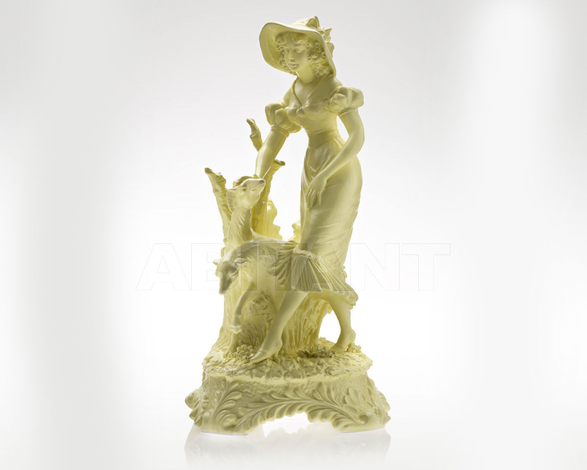 Купить Статуэтка Lady with greyhound REBIRTH by Ceramiche ML Same But Different S01