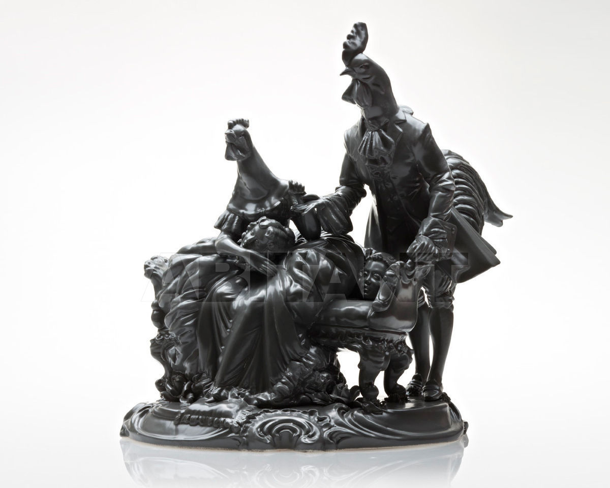 Купить Статуэтка The rooster and the chicken REBIRTH by Ceramiche ML Ani'mans A01