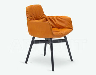Кресло Freifrau 2016 LEYA ARMCHAIR HIGH Stahlgestell