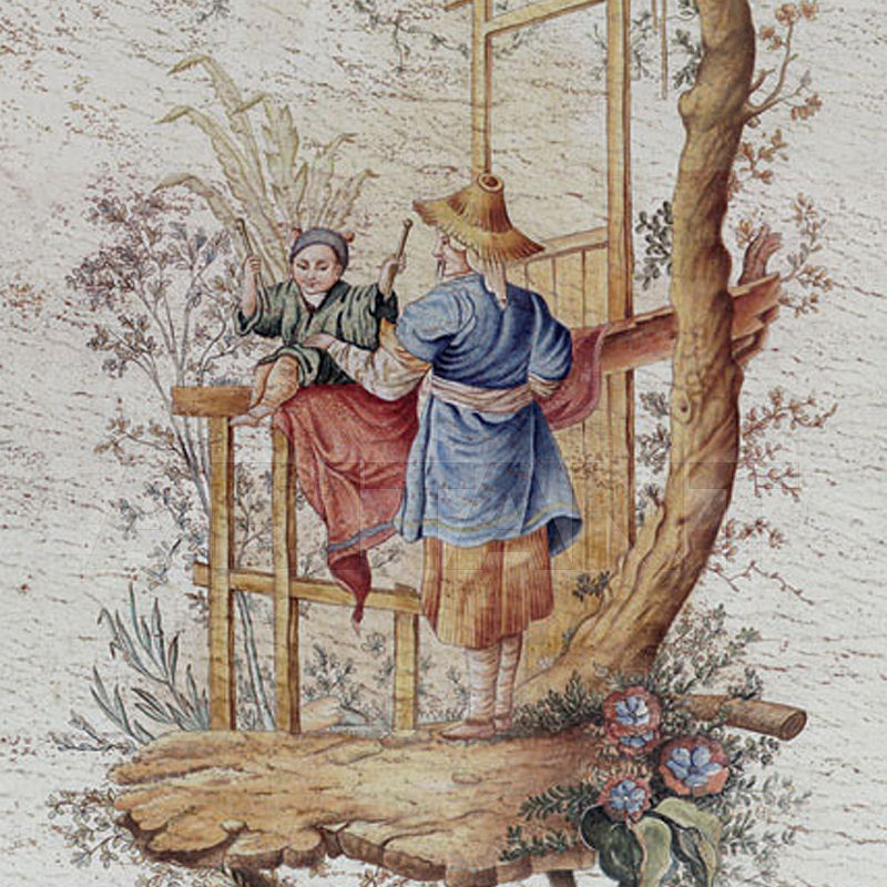 Купить Бумажные обои Iksel  Decorative Panels Pillement Chinoiserie 4