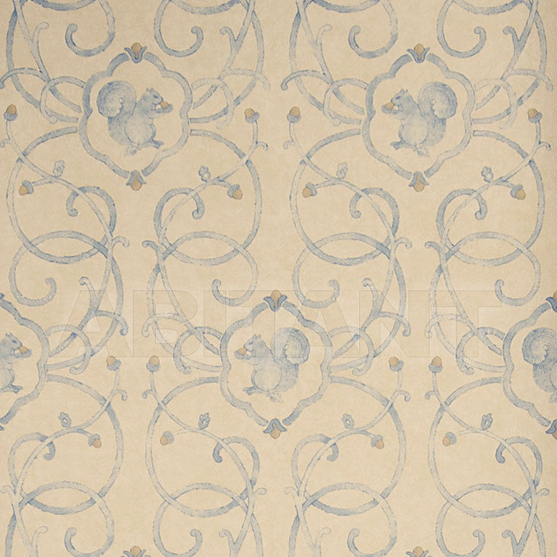 Купить Бумажные обои Stroheim CHARLES FAUDREE WALLCOVERING CASHIERS Blue