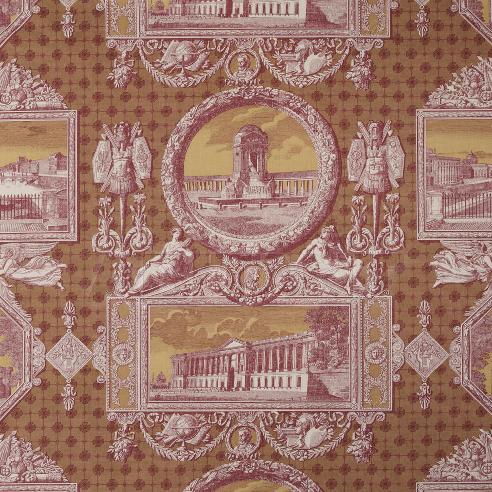Купить Портьерная ткань Les Vues De Paris Marvic Curtain fabric 6203-1 Maroon