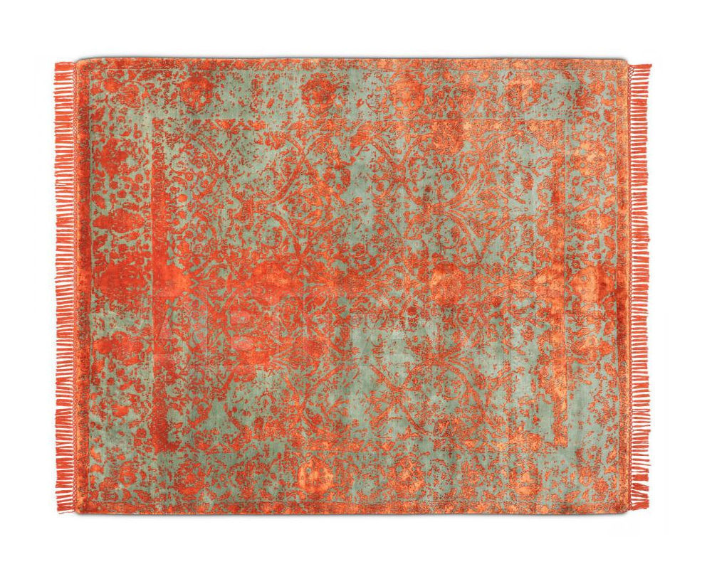 Купить Ковер современный Rug Star 2016 No. 03 | Rajasthan Tibetan No. 3B | Rusty on GreyGreen