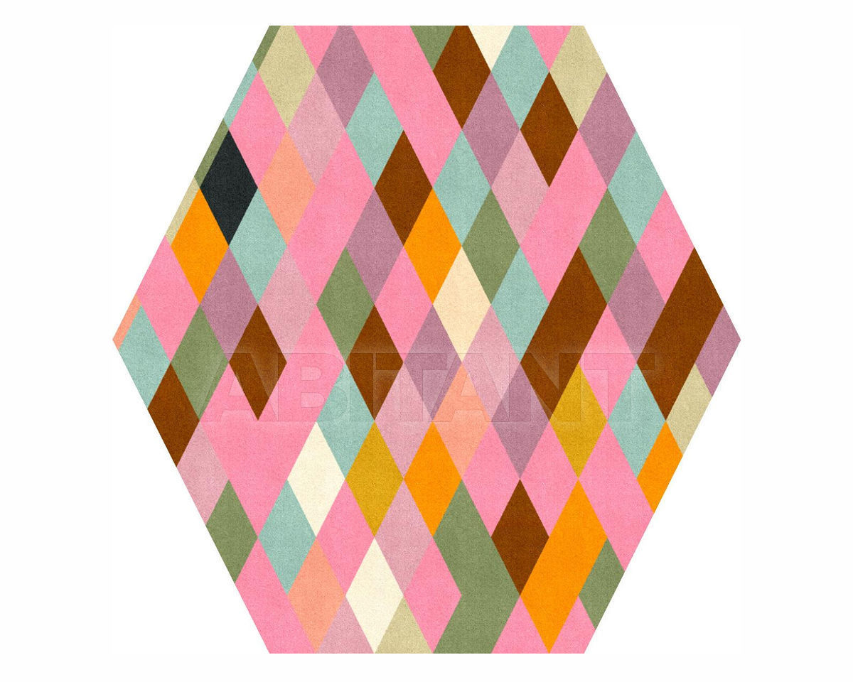 Купить Ковер современный Moooi Carpets WORKS COLLECTION Rhombus multi 350x350 5