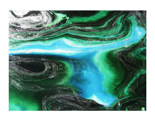 Настенная панель Alex Turco Minerals Malachite in green
