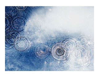 Настенная панель Alex Turco Liquid Dreams In the blue rain