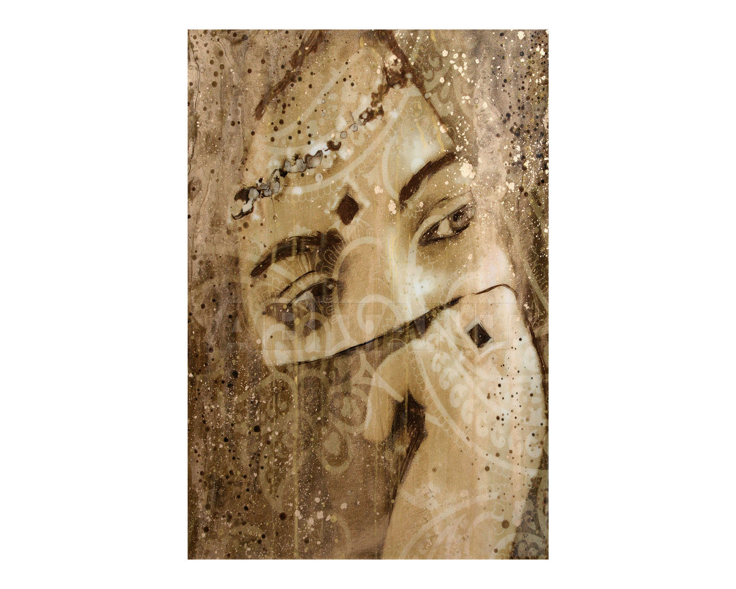 Купить Настенная панель Alex Turco Middle East Glare Lady in Bronze