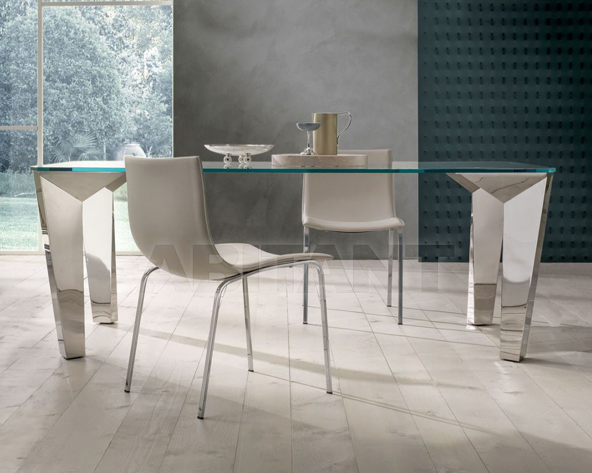 Купить Стол обеденный MESH i4 Mariani S.p.A. Home MESH00TA200CR + MESH00GAMBAAC *4