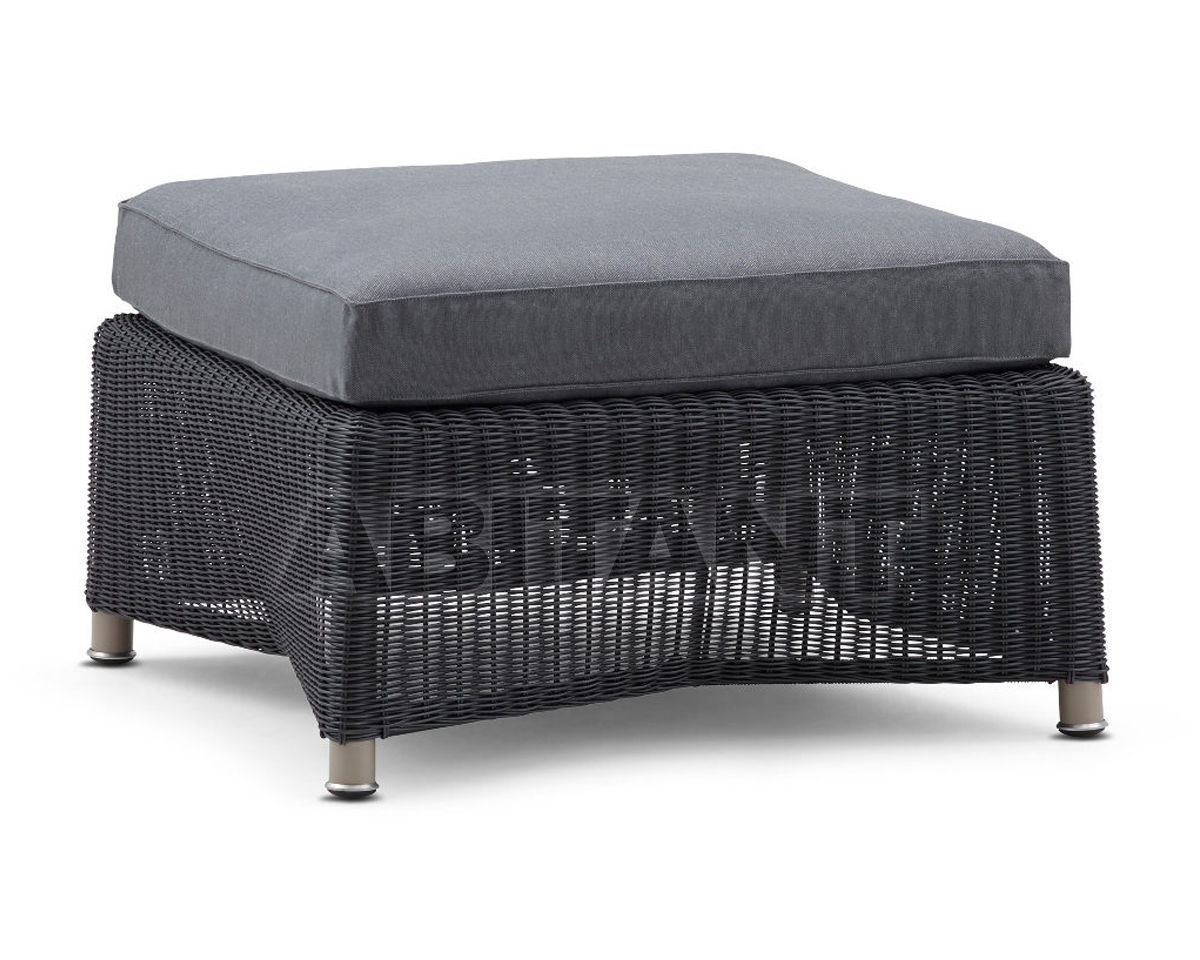Купить Пуф Cane Line DIAMOND WEAVE & SUNBRELLA 8302LGSG