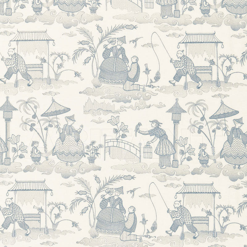 Купить Интерьерная ткань BASSANO EMBROIDERED TOILE F. Schumacher & Co. FABRICS 66600