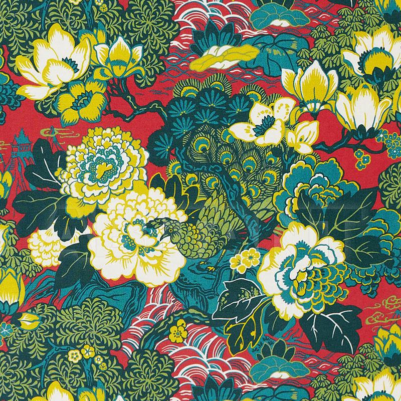 Купить Интерьерная ткань SHANGHAI PEACOCK F. Schumacher & Co. FABRICS 175130