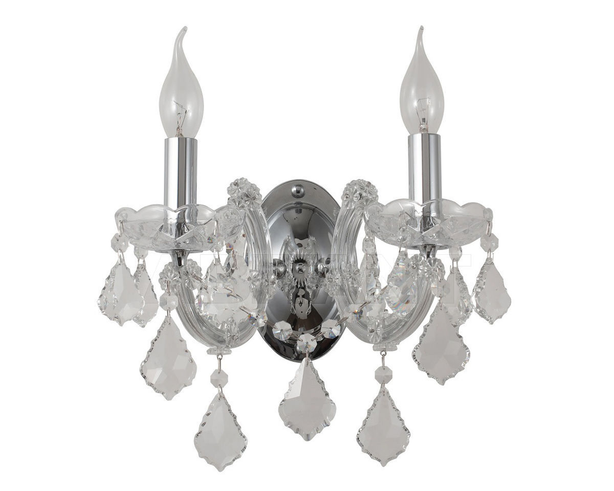 Купить Бра Crystallux 2018 INES AP2 CHROME/TRANSPARENT