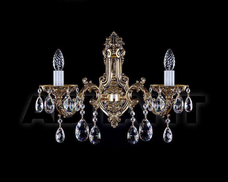 Купить Бра Art Glass 2018 CR 0011/02/20 BRASS ANTIQUE CE
