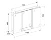 Шкаф для ванной комнаты Keuco Royal T3 13902 171301 Современный / Скандинавский / Модерн