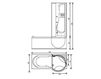 Ванна гидромассажная Gruppo Treesse Rectangular Tubs V5677 Современный / Скандинавский / Модерн
