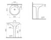 Раковина напольная Vitra ISTANBUL 4261B003-0041 Современный / Скандинавский / Модерн