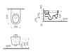 Унитаз подвесной Vitra Nest 5173B003-0075 Современный / Скандинавский / Модерн