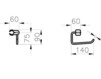 Держатель для туалетной бумаги Vitra Stainless Steel  320-1070 Современный / Скандинавский / Модерн