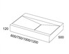 Раковина подвесная Moma design Bathroom Collection LPC0703120 Современный / Скандинавский / Модерн