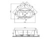Ванна Vitra Comfort 140X140 cm Bathtub 52730001000 Современный / Скандинавский / Модерн