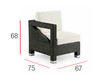 Кресло TEOREMA Contral Outdoor 537/DX COF = coffee Современный / Скандинавский / Модерн